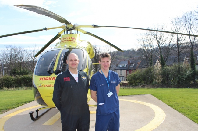 Pilot Andrew Lister and Stuart Reid