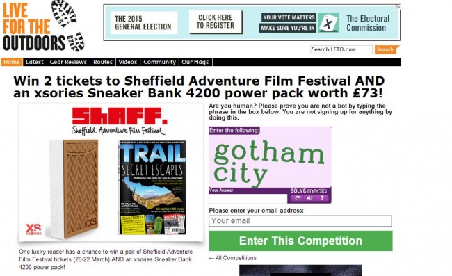 Live for the outdoors - ShAFF competition