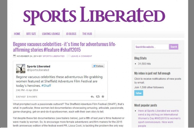 Sport's Liberated - women in adventure