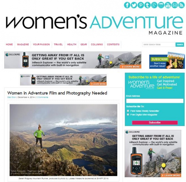 Women's Adventure magazine