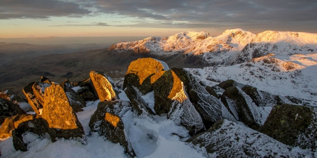 December dawn from Bowfell to the Scafells creditTerry Abraham