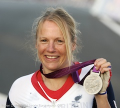 Buxton Adventure Festival_Karen Darke_PS cycling Darke medal_credit Phil Searle Paralympics GB newsletter